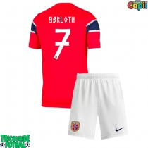 Echipament fotbal Norvegia Alexander Sorloth #7 Tricou Acasa Mondial 2026 pentru copii maneca scurta (+ Pantaloni scurti)