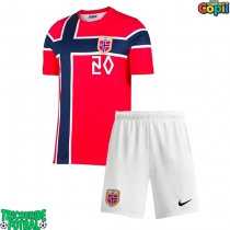 Echipament fotbal Norvegia Antonio Nusa #20 Tricou Acasa Mondial 2026 pentru copii maneca scurta (+ Pantaloni scurti)