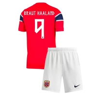 Echipament fotbal Norvegia Erling Haaland #9 Tricou Acasa Mondial 2026 pentru copii maneca scurta (+ Pantaloni scurti)