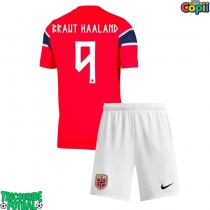 Echipament fotbal Norvegia Erling Haaland #9 Tricou Acasa Mondial 2026 pentru copii maneca scurta (+ Pantaloni scurti)