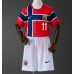Echipament fotbal Norvegia Jorgen Strand Larsen #11 Tricou Acasa Mondial 2026 pentru copii maneca scurta (+ Pantaloni scurti)