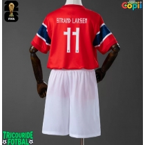Echipament fotbal Norvegia Jorgen Strand Larsen #11 Tricou Acasa Mondial 2026 pentru copii maneca scurta (+ Pantaloni scurti)