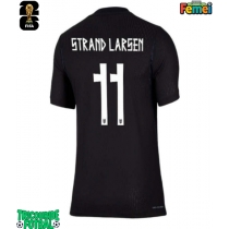 Echipament fotbal Norvegia Jorgen Strand Larsen #11 Tricou Deplasare Mondial 2026 pentru femei maneca scurta