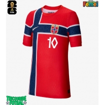 Echipament fotbal Norvegia Martin Odegaard #10 Tricou Acasa Mondial 2026 pentru femei maneca scurta