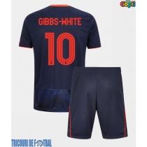 Echipament fotbal Nottingham Forest Morgan Gibbs-White #10 Tricou Treilea 2025-26 pentru copii maneca scurta (+ Pantaloni scurti)