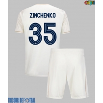 Echipament fotbal Nottingham Forest Oleksandr Zinchenko #35 Tricou Deplasare 2025-26 pentru copii maneca scurta (+ Pantaloni scurti)