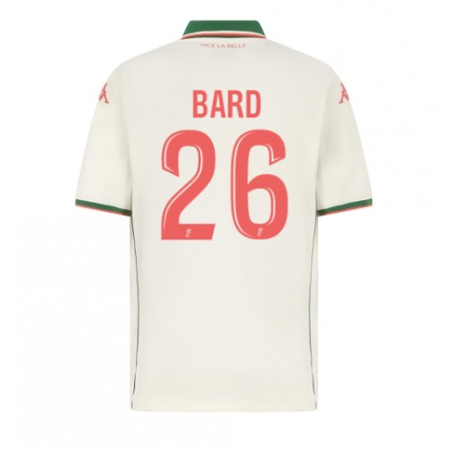 Echipament fotbal OGC Nice Melvin Bard  #26 Tricou Deplasare 2025-26 maneca scurta Echipament fotbal OGC Nice Melvin Bard  #26 Tricou Deplasare 2025-26 maneca scurta