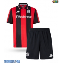 Echipament fotbal OGC Nice Tricou Acasa 2025-26 pentru copii maneca scurta (+ Pantaloni scurti)