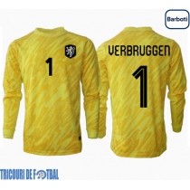 Echipament fotbal Olanda Bart Verbruggen #1 Portar Tricou Deplasare European 2024 maneca lunga