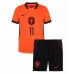 Echipament fotbal Olanda Cody Gakpo #11 Tricou Acasa Mondial 2026 pentru copii maneca scurta (+ Pantaloni scurti)