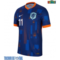 Echipament fotbal Olanda Cody Gakpo #11 Tricou Deplasare European 2024 maneca scurta
