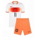 Echipament fotbal Olanda Cody Gakpo #11 Tricou Deplasare Mondial 2026 pentru copii maneca scurta (+ Pantaloni scurti)