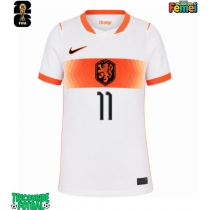 Echipament fotbal Olanda Cody Gakpo #11 Tricou Deplasare Mondial 2026 pentru femei maneca scurta