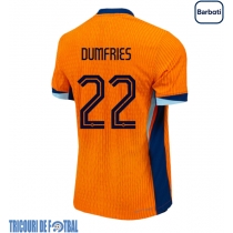 Echipament fotbal Olanda Denzel Dumfries #22 Tricou Acasa European 2024 maneca scurta