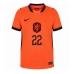 Echipament fotbal Olanda Denzel Dumfries #22 Tricou Acasa Mondial 2026 pentru femei maneca scurta