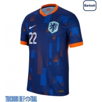 Echipament fotbal Olanda Denzel Dumfries #22 Tricou Deplasare European 2024 maneca scurta