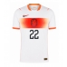 Echipament fotbal Olanda Denzel Dumfries #22 Tricou Deplasare Mondial 2026 maneca scurta