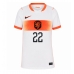 Echipament fotbal Olanda Denzel Dumfries #22 Tricou Deplasare Mondial 2026 pentru femei maneca scurta
