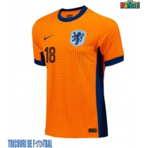 Echipament fotbal Olanda Donyell Malen #18 Tricou Acasa European 2024 maneca scurta