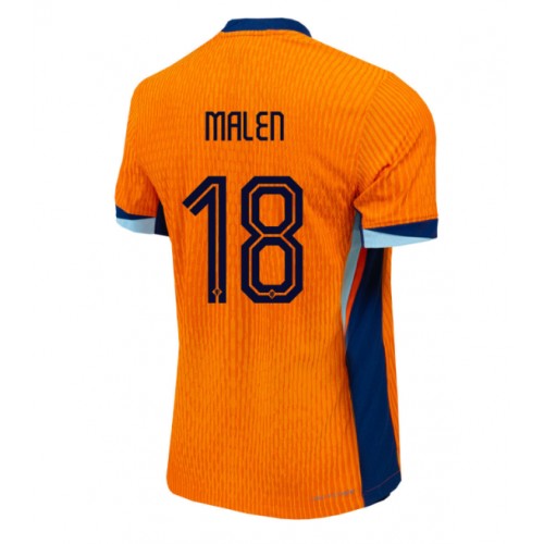 Echipament fotbal Olanda Donyell Malen #18 Tricou Acasa European 2024 maneca scurta Echipament fotbal Olanda Donyell Malen #18 Tricou Acasa European 2024 maneca scurta