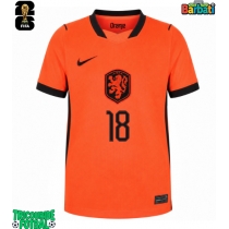 Echipament fotbal Olanda Donyell Malen #18 Tricou Acasa Mondial 2026 maneca scurta
