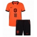 Echipament fotbal Olanda Donyell Malen #18 Tricou Acasa Mondial 2026 pentru copii maneca scurta (+ Pantaloni scurti)