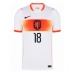 Echipament fotbal Olanda Donyell Malen #18 Tricou Deplasare Mondial 2026 maneca scurta