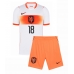 Echipament fotbal Olanda Donyell Malen #18 Tricou Deplasare Mondial 2026 pentru copii maneca scurta (+ Pantaloni scurti)
