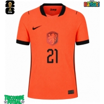Echipament fotbal Olanda Frenkie de Jong #21 Tricou Acasa Mondial 2026 maneca scurta