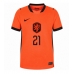 Echipament fotbal Olanda Frenkie de Jong #21 Tricou Acasa Mondial 2026 pentru femei maneca scurta