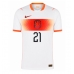 Echipament fotbal Olanda Frenkie de Jong #21 Tricou Deplasare Mondial 2026 maneca scurta