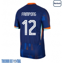 Echipament fotbal Olanda Jeremie Frimpong #12 Tricou Deplasare European 2024 maneca scurta