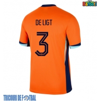 Echipament fotbal Olanda Matthijs de Ligt #3 Tricou Acasa European 2024 maneca scurta