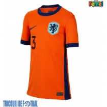 Echipament fotbal Olanda Matthijs de Ligt #3 Tricou Acasa European 2024 pentru femei maneca scurta