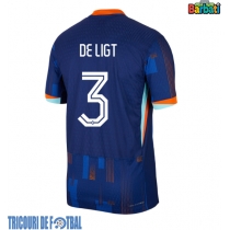 Echipament fotbal Olanda Matthijs de Ligt #3 Tricou Deplasare European 2024 maneca scurta