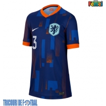 Echipament fotbal Olanda Matthijs de Ligt #3 Tricou Deplasare European 2024 pentru femei maneca scurta