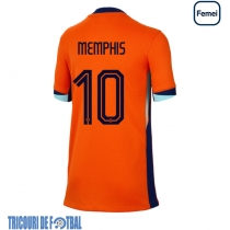 Echipament fotbal Olanda Memphis Depay #10 Tricou Acasa European 2024 pentru femei maneca scurta