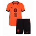 Echipament fotbal Olanda Memphis Depay #10 Tricou Acasa Mondial 2026 pentru copii maneca scurta (+ Pantaloni scurti)