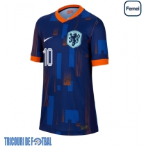 Echipament fotbal Olanda Memphis Depay #10 Tricou Deplasare European 2024 pentru femei maneca scurta