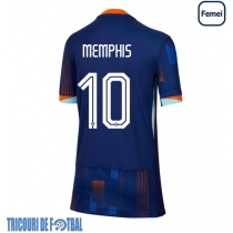 Echipament fotbal Olanda Memphis Depay #10 Tricou Deplasare European 2024 pentru femei maneca scurta