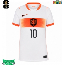 Echipament fotbal Olanda Memphis Depay #10 Tricou Deplasare Mondial 2026 pentru femei maneca scurta