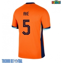 Echipament fotbal Olanda Nathan Ake #5 Tricou Acasa European 2024 maneca scurta