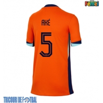Echipament fotbal Olanda Nathan Ake #5 Tricou Acasa European 2024 pentru femei maneca scurta