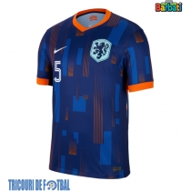 Echipament fotbal Olanda Nathan Ake #5 Tricou Deplasare European 2024 maneca scurta