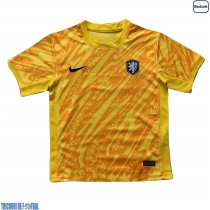 Echipament fotbal Olanda Portar Tricou Deplasare European 2024 maneca scurta