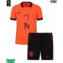 Echipament fotbal Olanda Tijjani Reijnders #14 Tricou Acasa Mondial 2026 pentru copii maneca scurta (+ Pantaloni scurti)