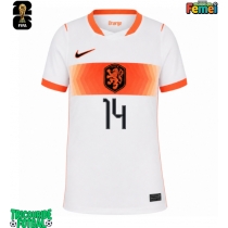 Echipament fotbal Olanda Tijjani Reijnders #14 Tricou Deplasare Mondial 2026 pentru femei maneca scurta