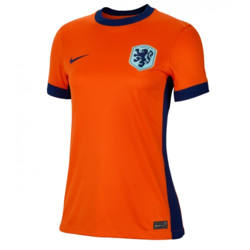Echipament fotbal Olanda Tricou Acasa European 2024 pentru femei maneca scurta Echipament fotbal Olanda Tricou Acasa European 2024 pentru femei maneca scurta