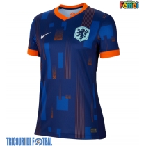 Echipament fotbal Olanda Tricou Deplasare European 2024 pentru femei maneca scurta
