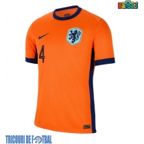Echipament fotbal Olanda Virgil van Dijk #4 Tricou Acasa European 2024 maneca scurta